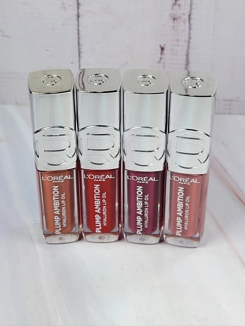 L'oreal Plump Ambition Hyaluron Lip Oil Bundle NEW!